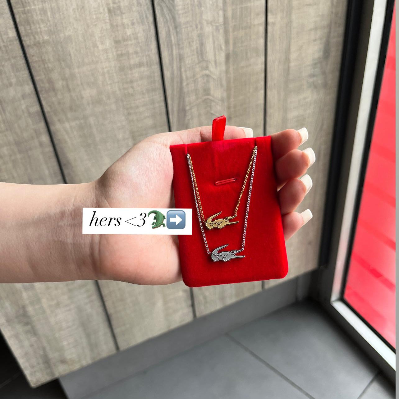 pack couple collier lacoste